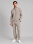 Kacob | Men's Knitted Zip-Up Lounge Co-Ord Set