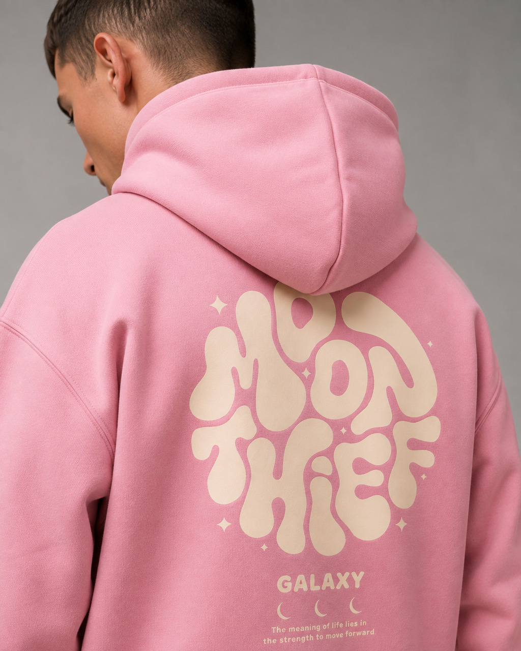 Kacob | Men's Large Back Print Relaxed Pullover Hoodie