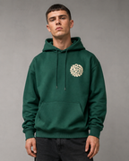 Kacob | Men's Large Back Print Relaxed Pullover Hoodie