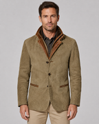 Kacob | Men's Layered Collar Suede-Look Jacket