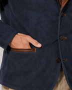 Kacob | Men's Layered Collar Suede-Look Jacket