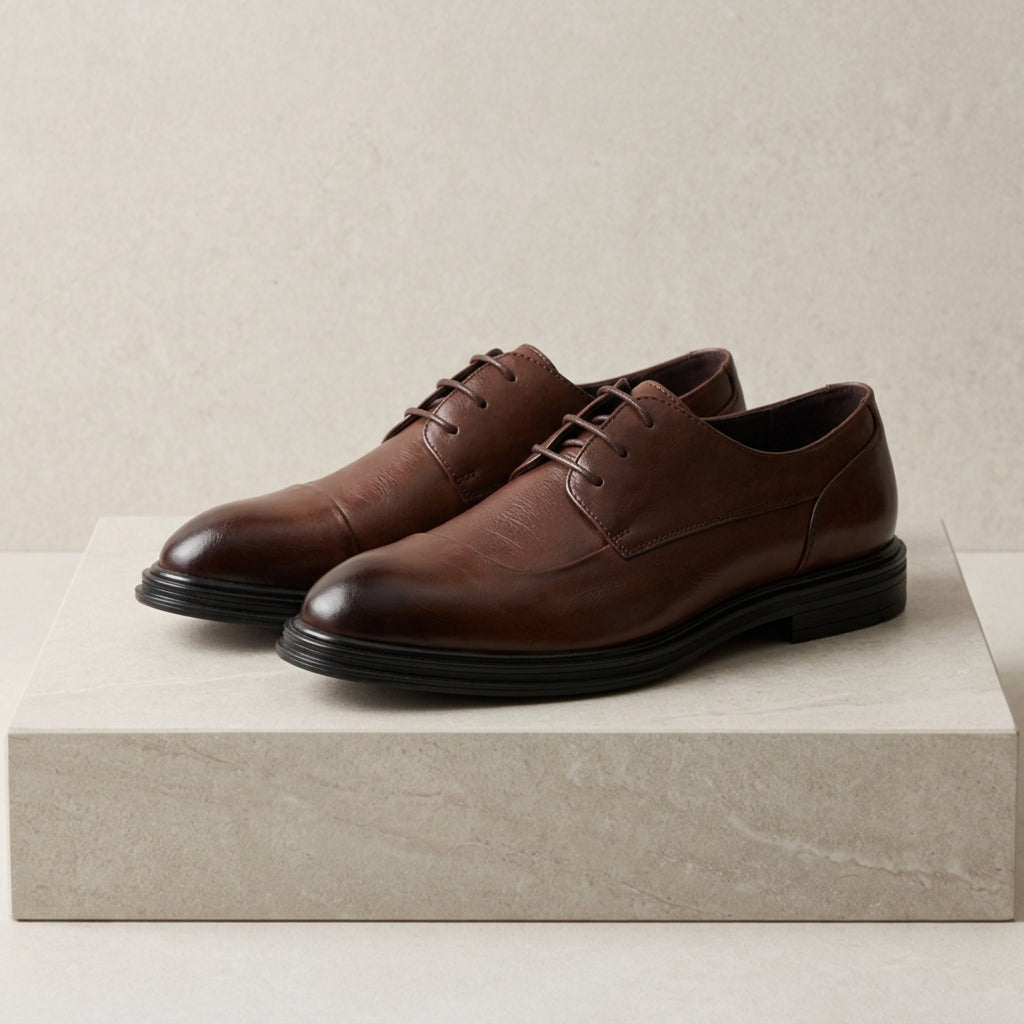 Kacob | Men's Leather Classic Brogue Shoes