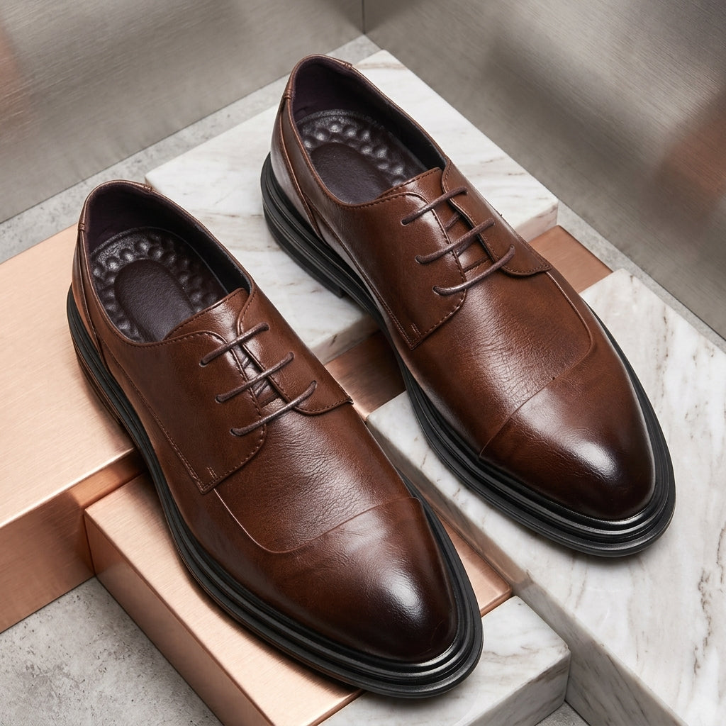 Kacob | Men's Leather Classic Brogue Shoes