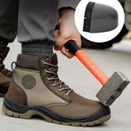 Kacob | Men's Leather Steel Toe Work Boots