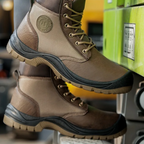 Kacob | Men's Leather Steel Toe Work Boots