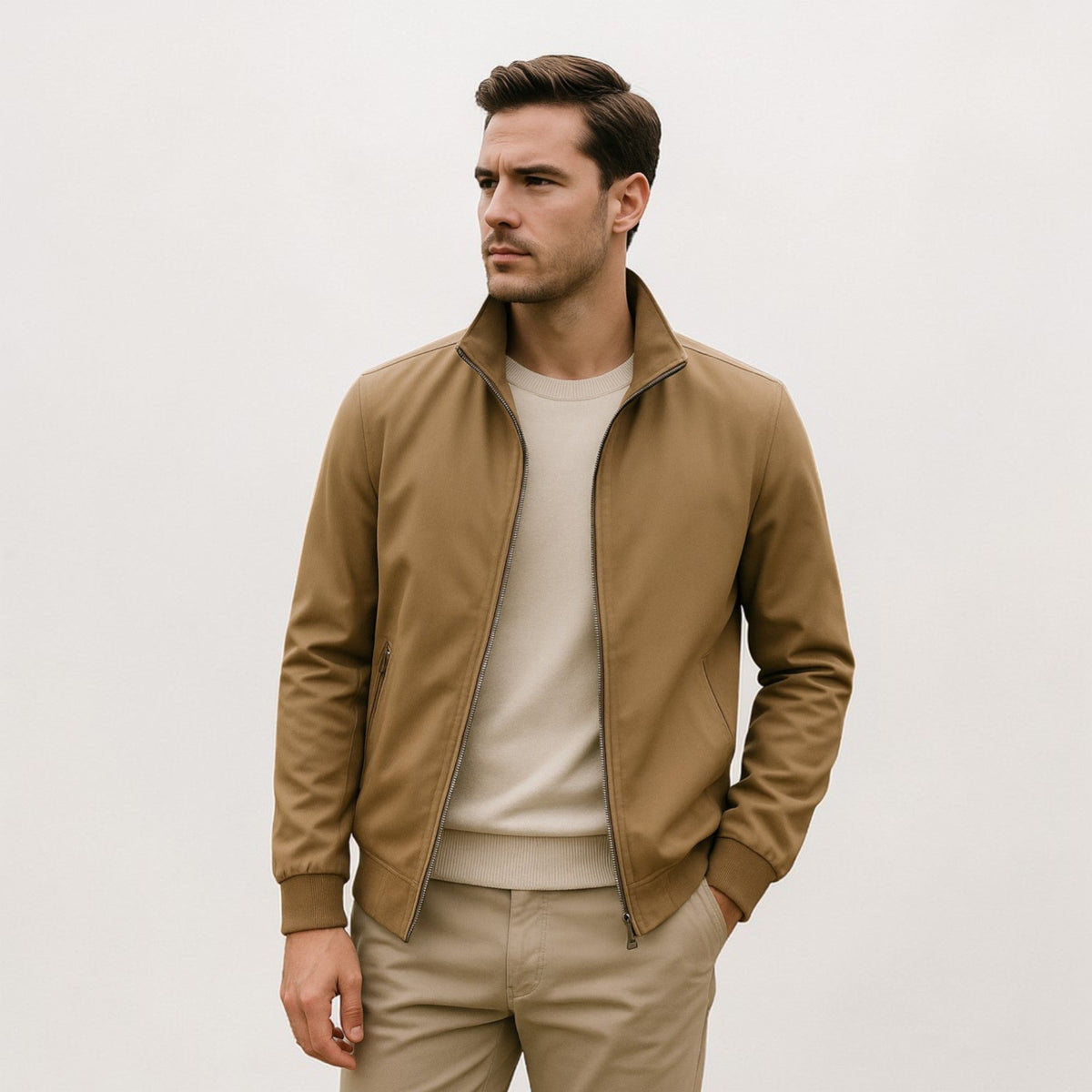 Kacob | Men's Lightweight Zip-Up Blouson Jacket