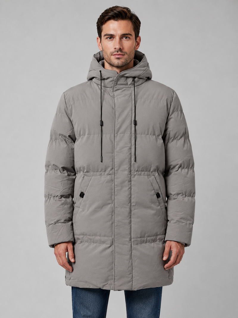 Kacob | Men's Longline Hooded Padded Parka