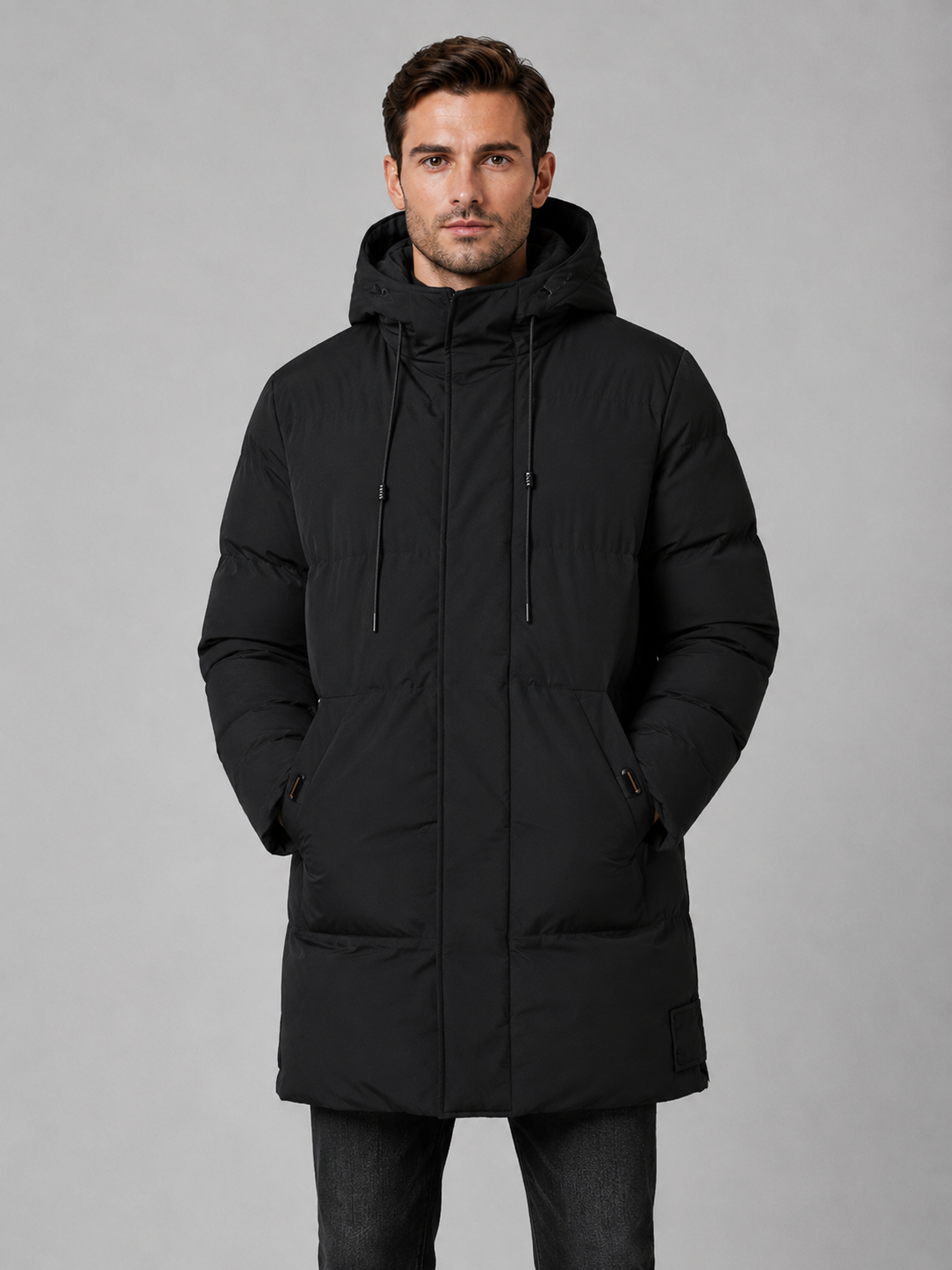Kacob | Men's Longline Hooded Padded Parka