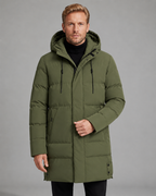 Kacob | Men's Longline Hooded Puffer Coat