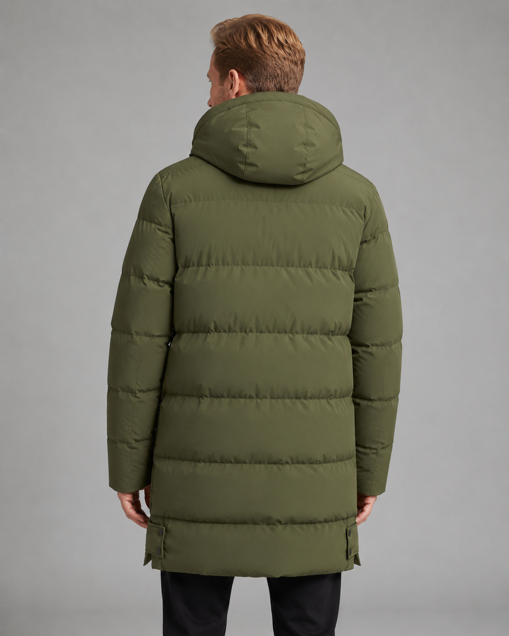 Kacob | Men's Longline Hooded Puffer Coat