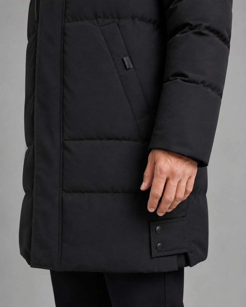 Kacob | Men's Longline Hooded Puffer Coat