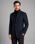 Kacob | Men's Mandarin Collar Blazer