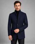 Kacob | Men's Mandarin Collar Blazer