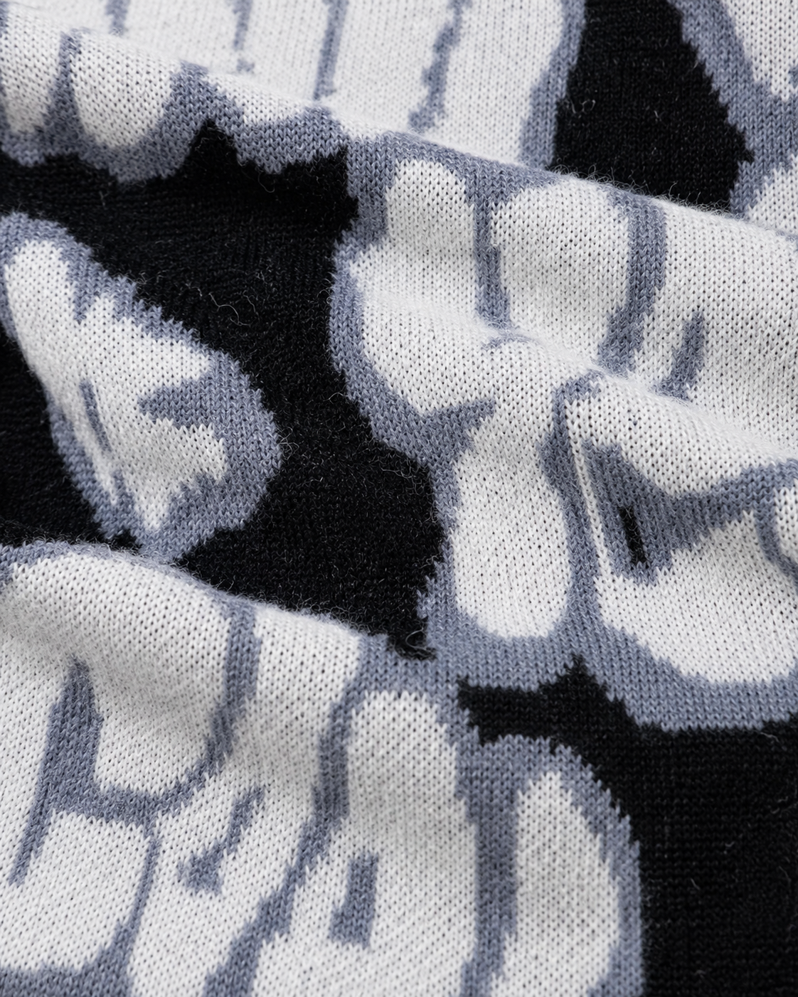 Kacob | Men's Oversized Drop Shoulder Graphic Knit Jumper