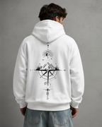 Kacob | Men's Oversized Front and Back Print Hoodie