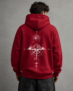 Kacob | Men's Oversized Front and Back Print Hoodie