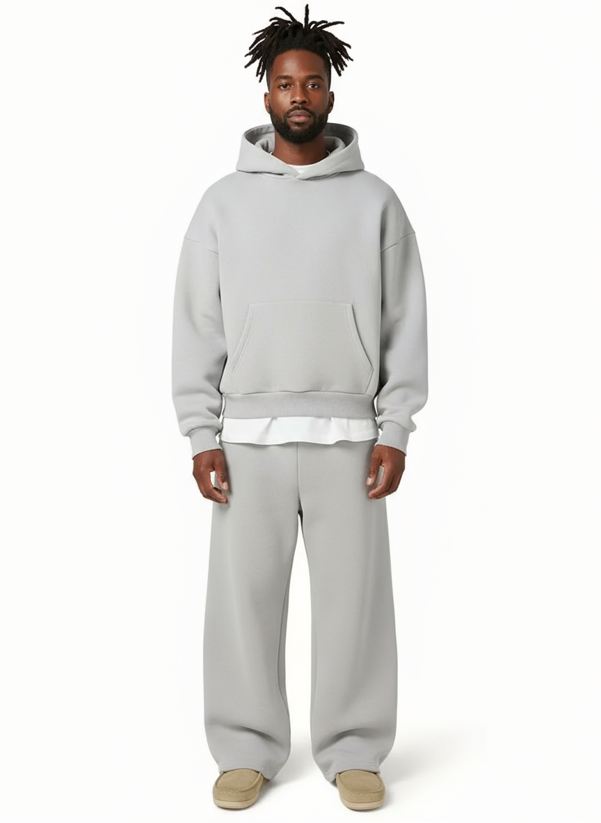 Men's Oversized Hoodie and Straight Leg Joggers Set