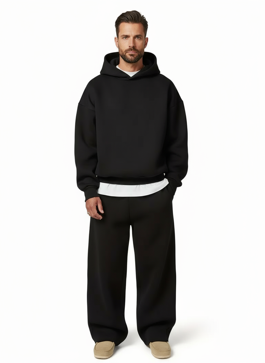 Men's Oversized Hoodie and Straight Leg Joggers Set