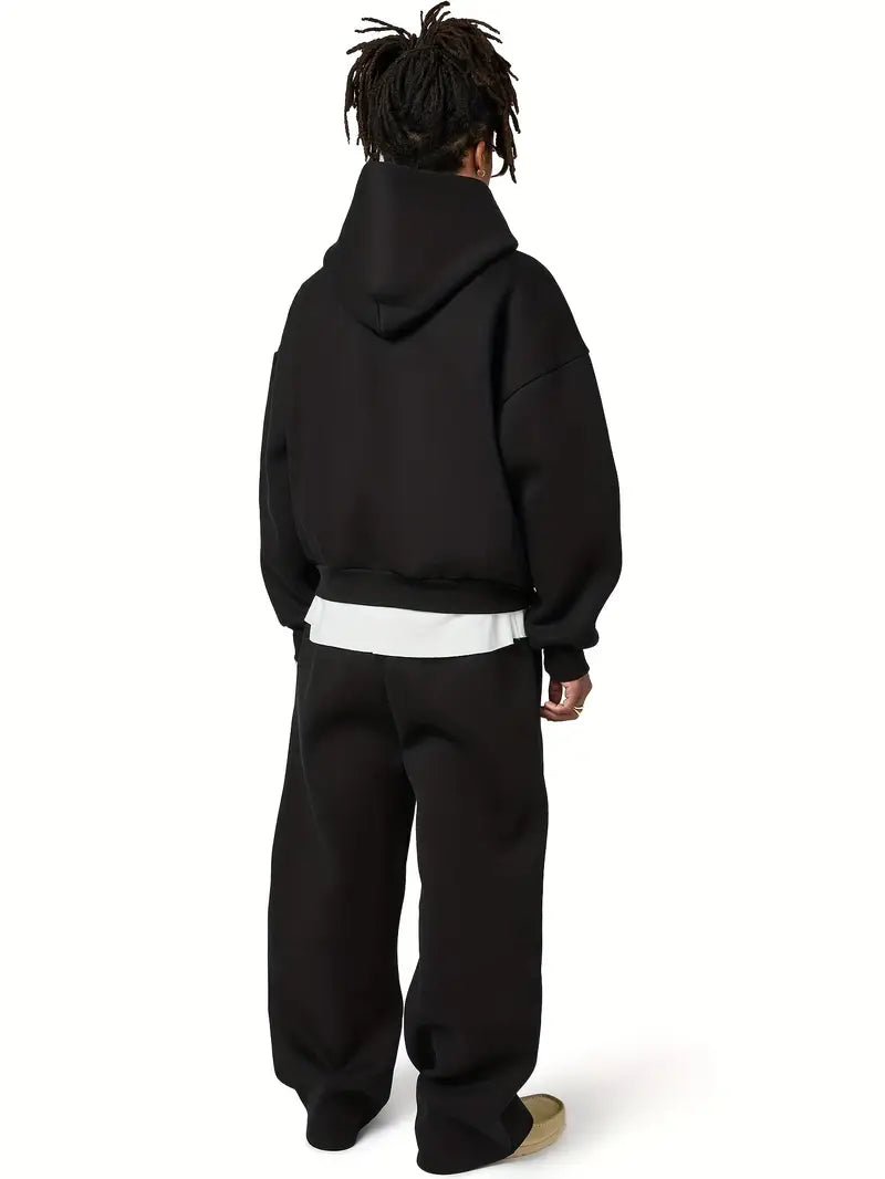 Men's Oversized Hoodie and Straight Leg Joggers Set