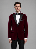 Kacob | Men's Peak Lapel Tuxedo Dinner Blazer