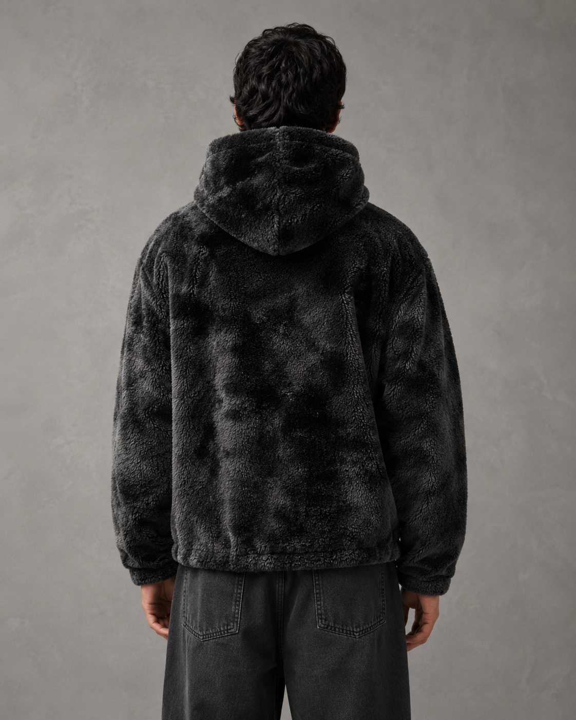 Kacob | Men's Plush Hooded Zip-Up Jacket