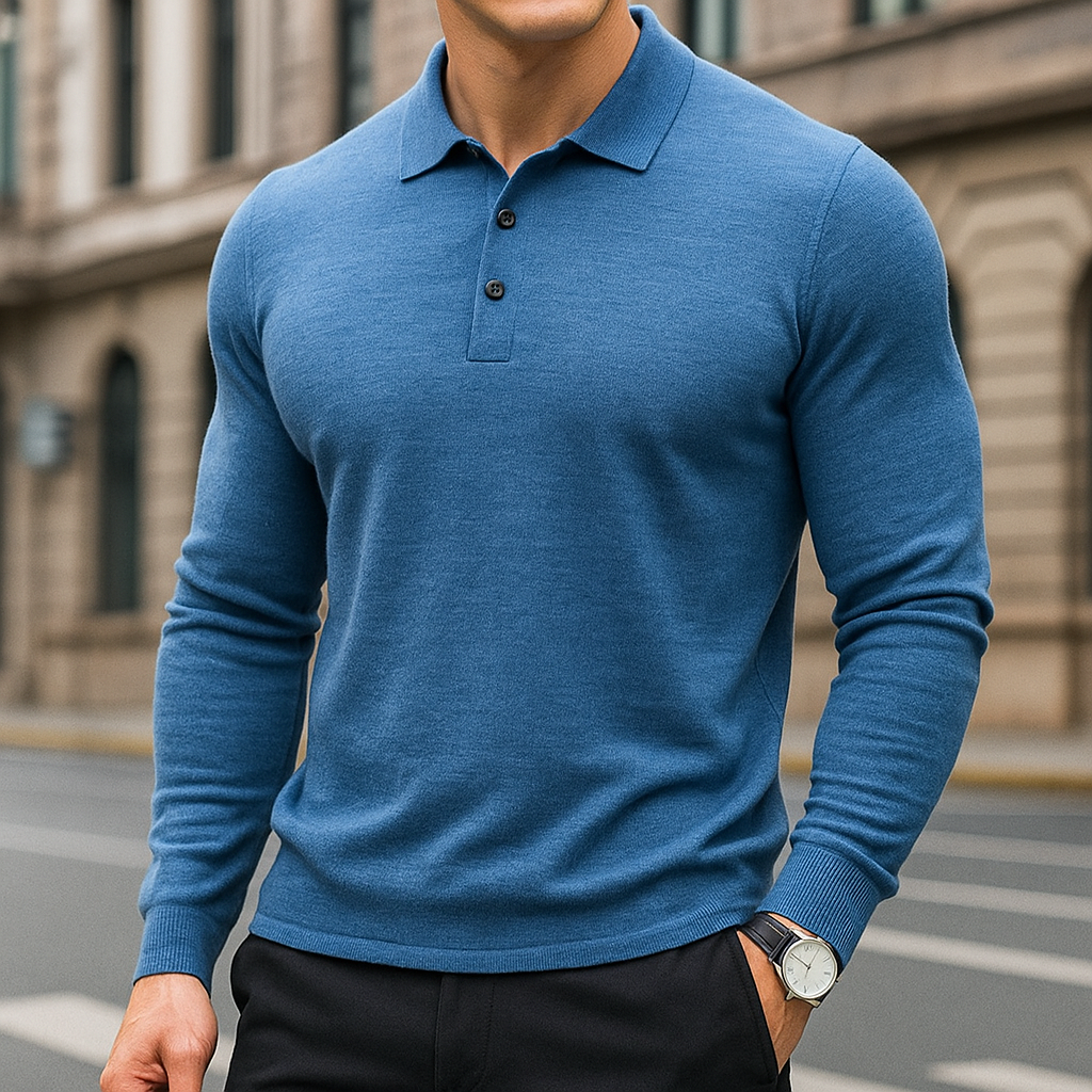 Kacob | Men's Polo Collar Winter Jumper