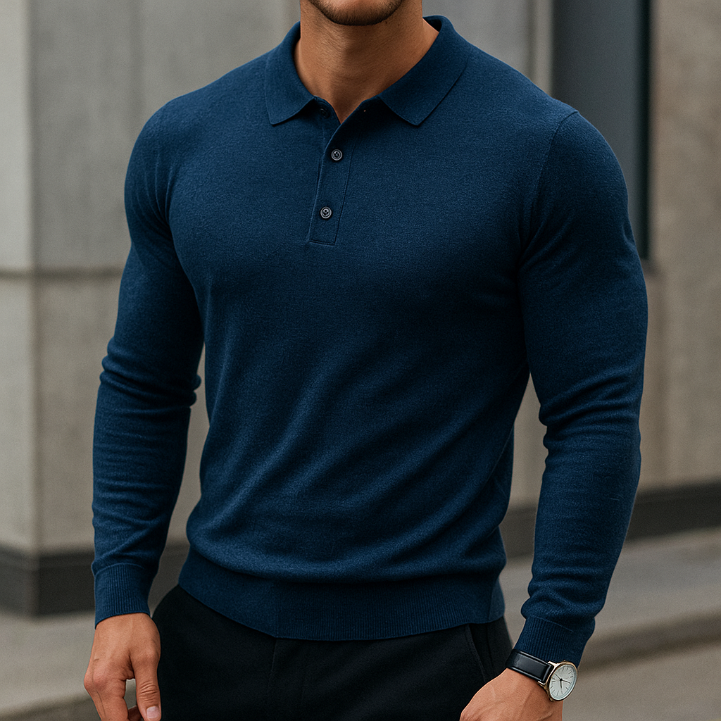 Kacob | Men's Polo Collar Winter Jumper