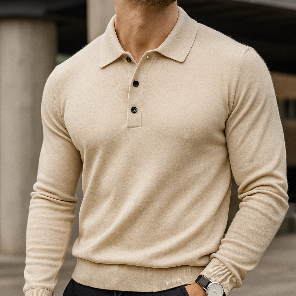 Kacob | Men's Polo Collar Winter Jumper