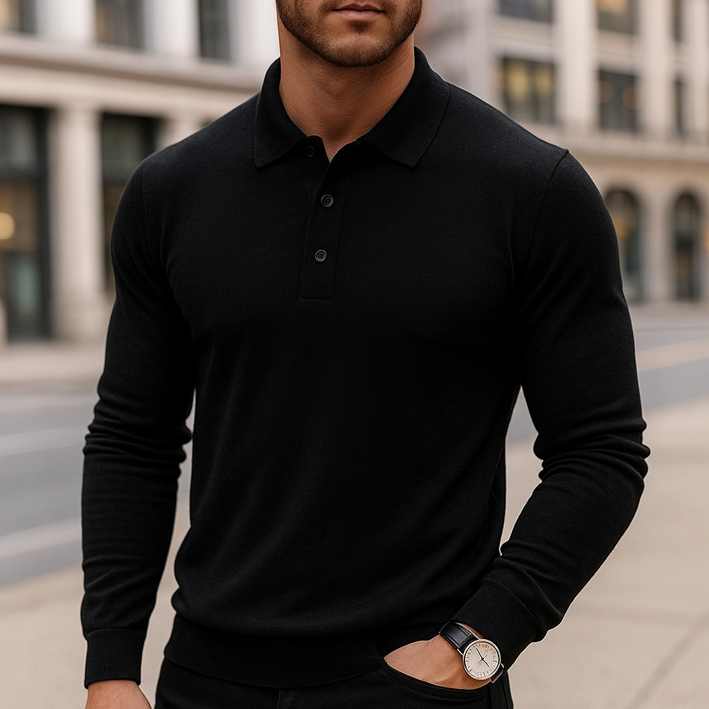 Kacob | Men's Polo Collar Winter Jumper