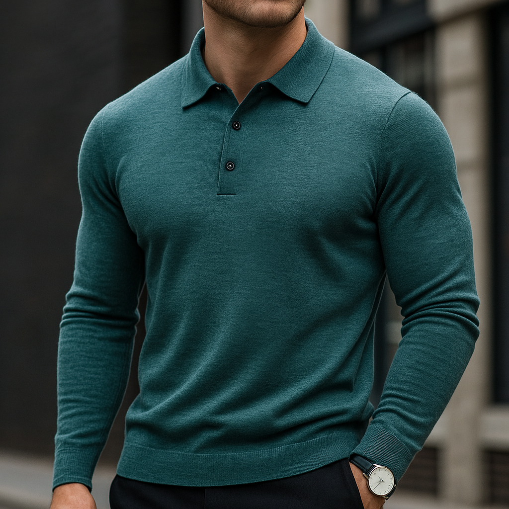 Kacob | Men's Polo Collar Winter Jumper