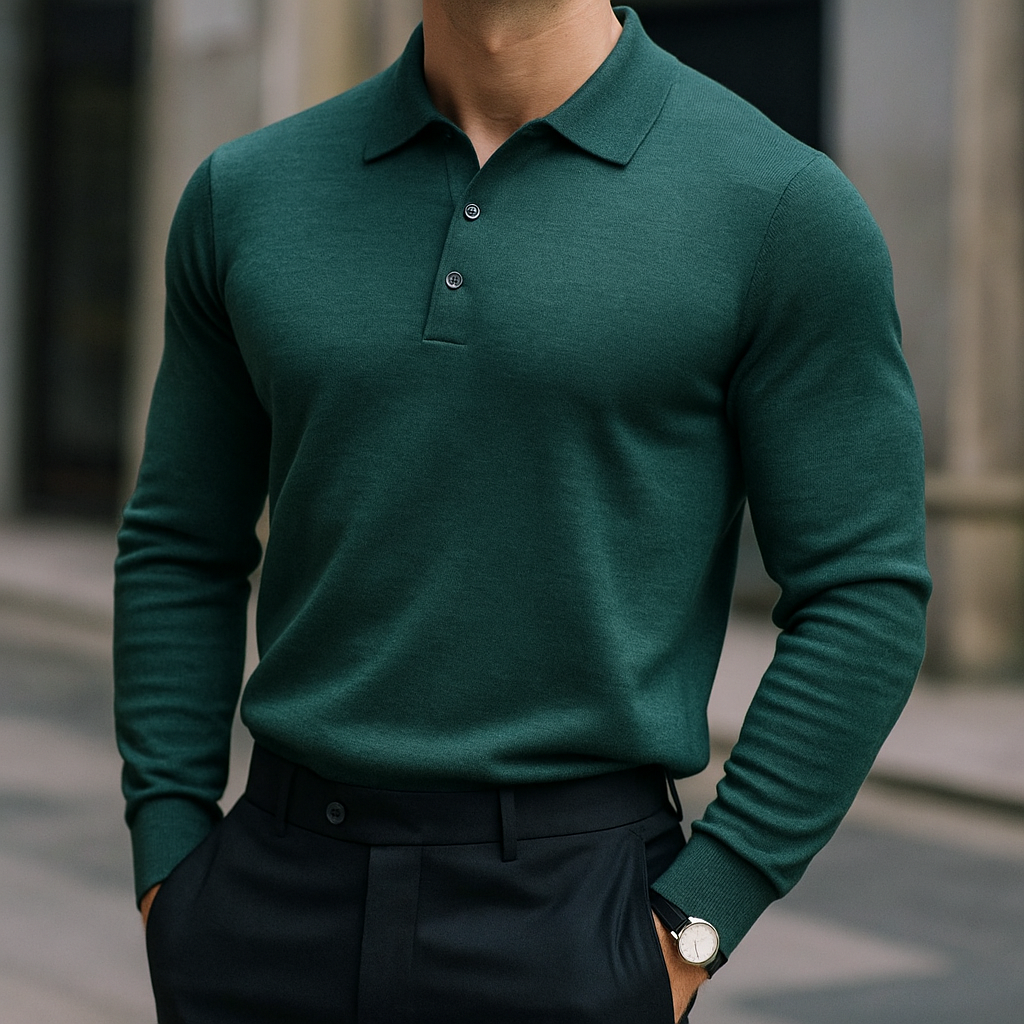 Kacob | Men's Polo Collar Winter Jumper