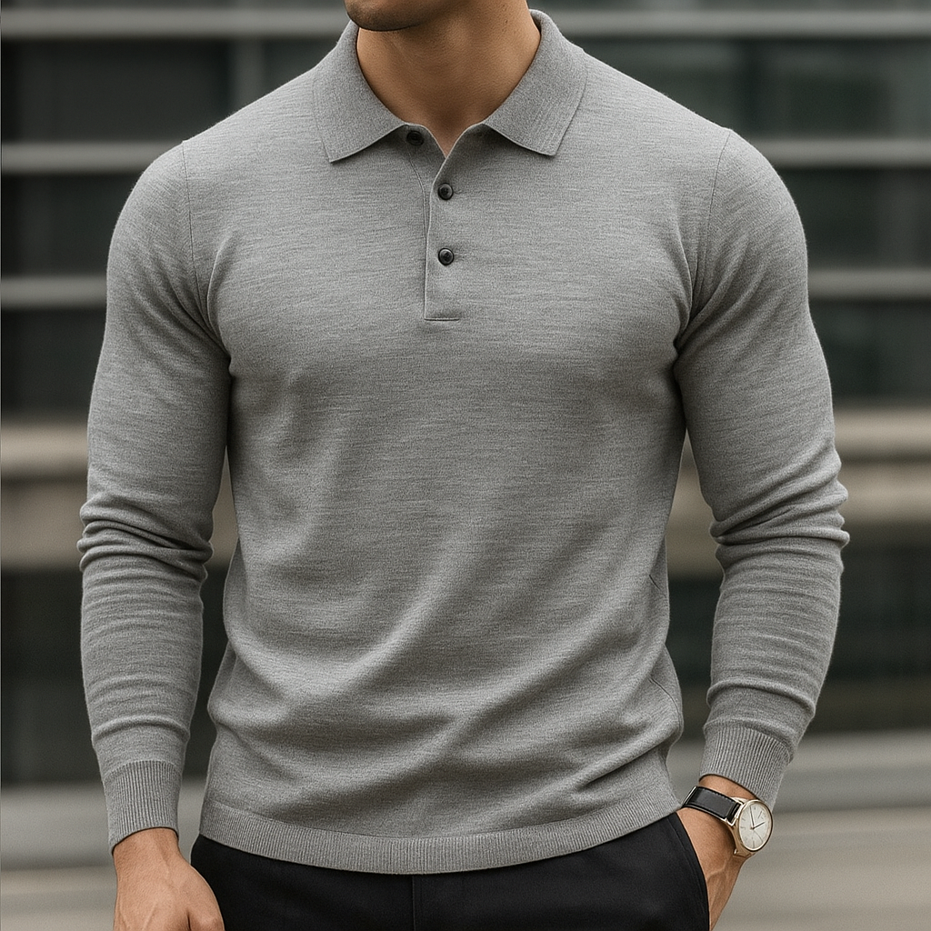 Kacob | Men's Polo Collar Winter Jumper