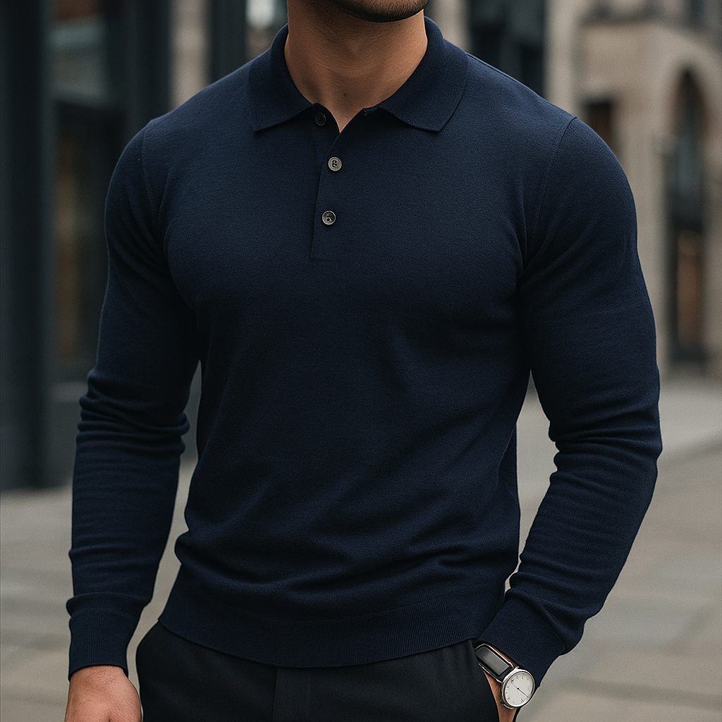 Kacob | Men's Polo Collar Winter Jumper