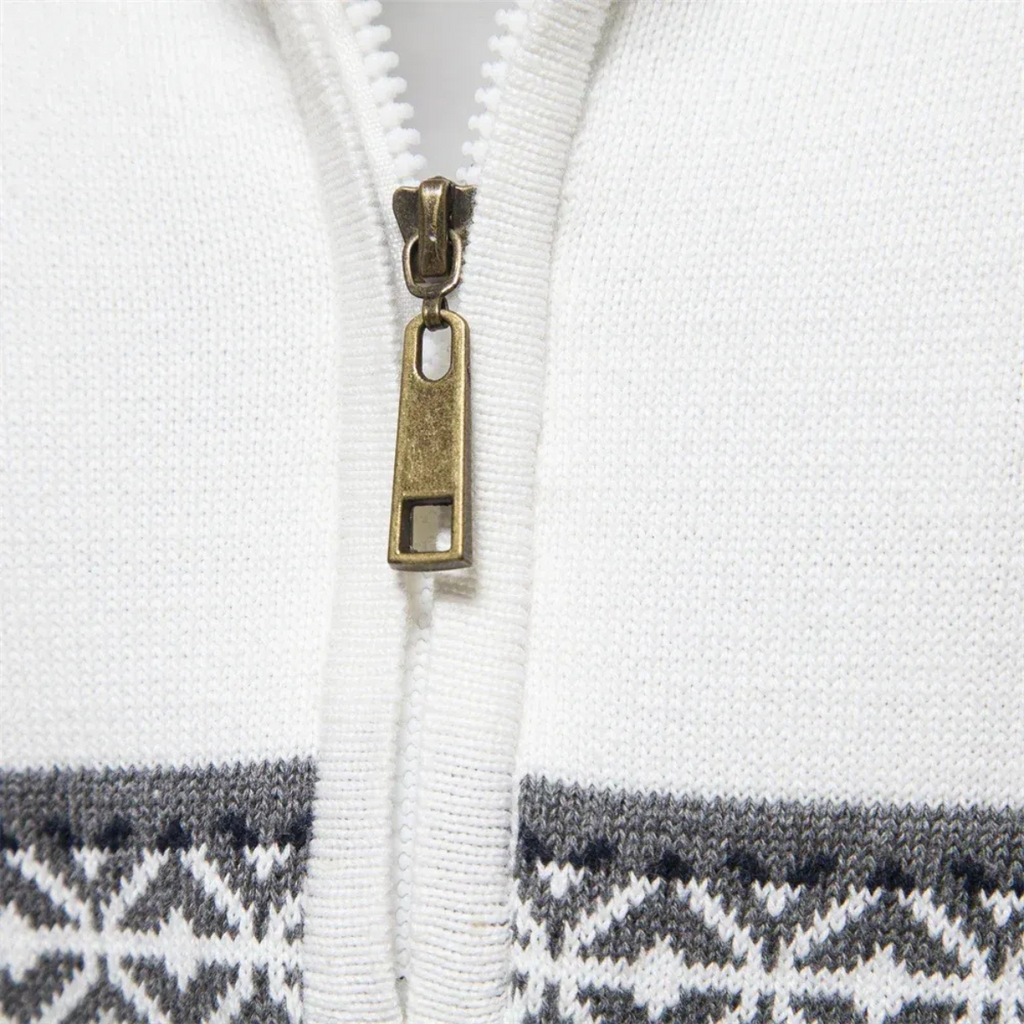 Kacob | Men's Quarter-Zip Tailored Cardigan