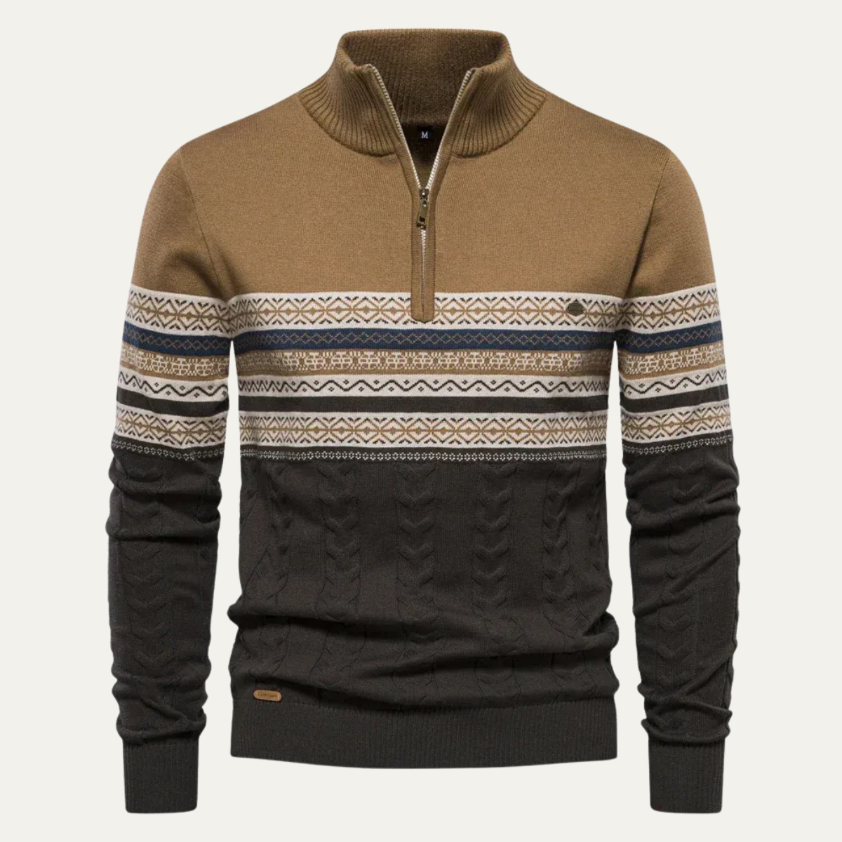 Kacob | Men's Quarter-Zip Tailored Cardigan