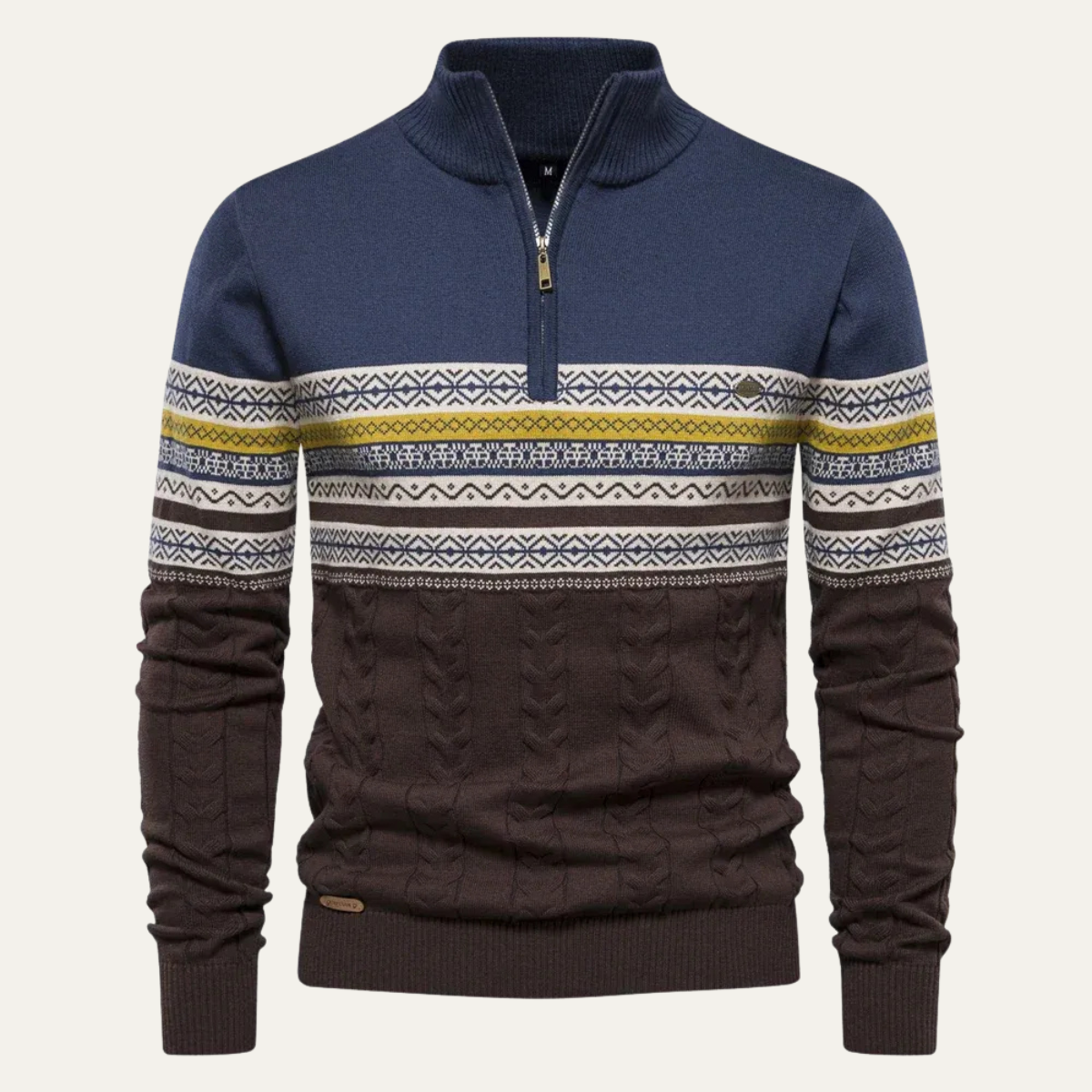 Kacob | Men's Quarter-Zip Tailored Cardigan