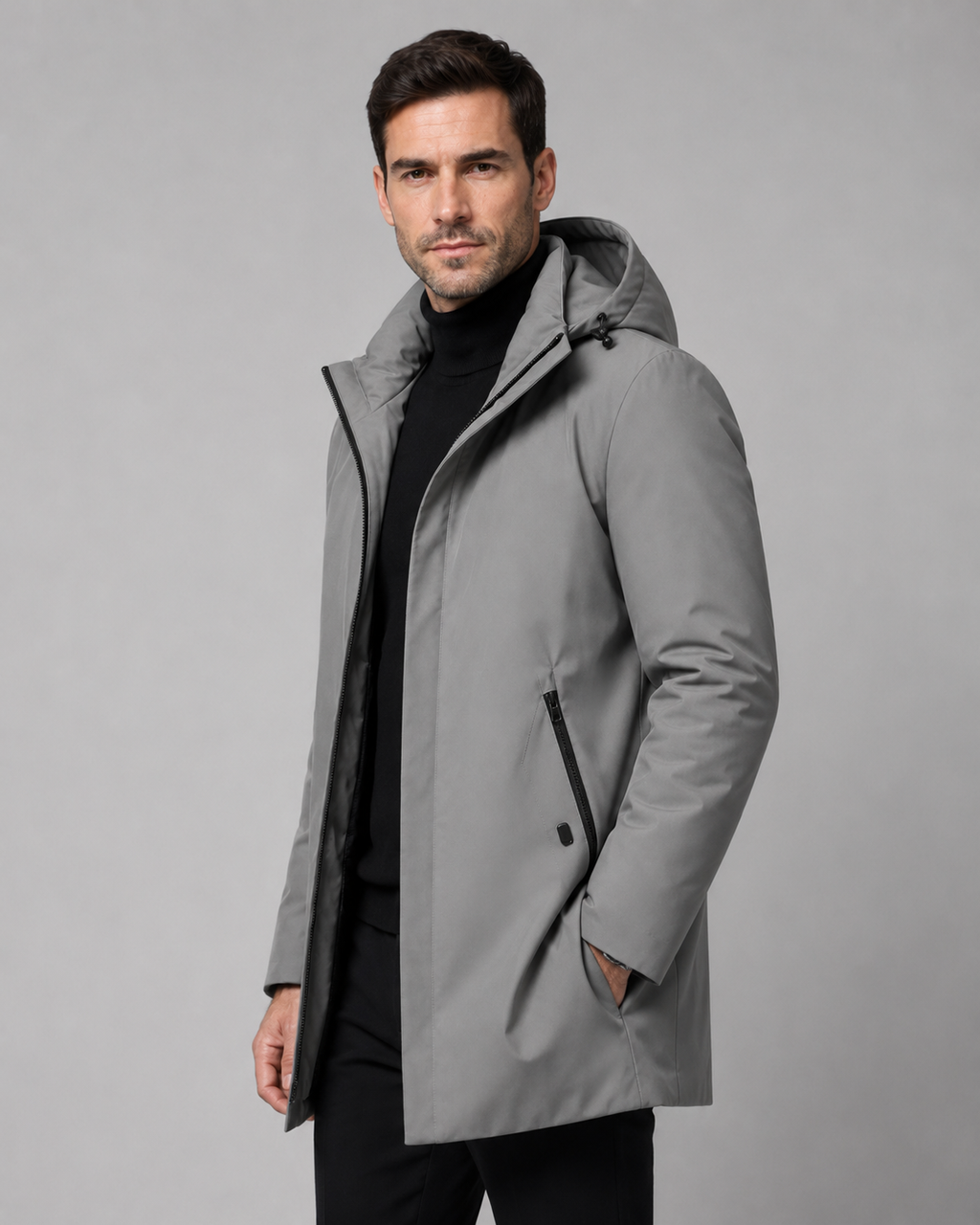 Kacob | Men's Quilted Lined Hooded Parka