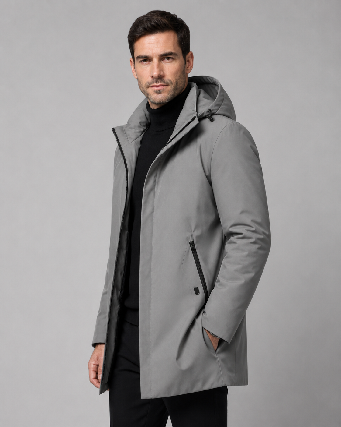 Kacob | Men's Quilted Lined Hooded Parka