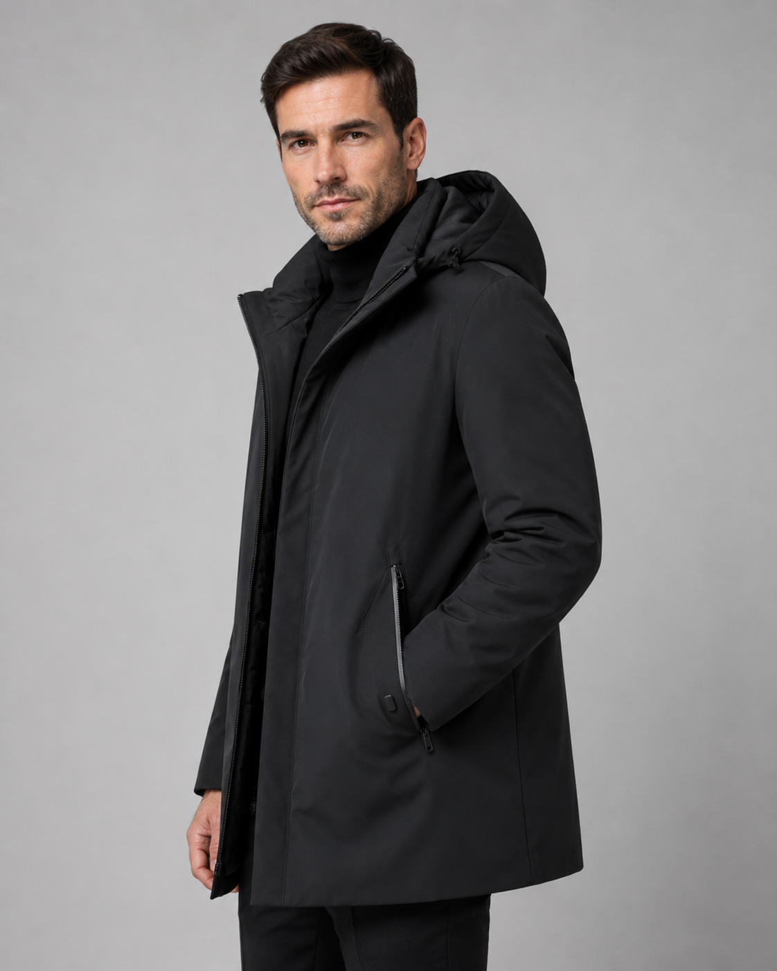 Kacob | Men's Quilted Lined Hooded Parka