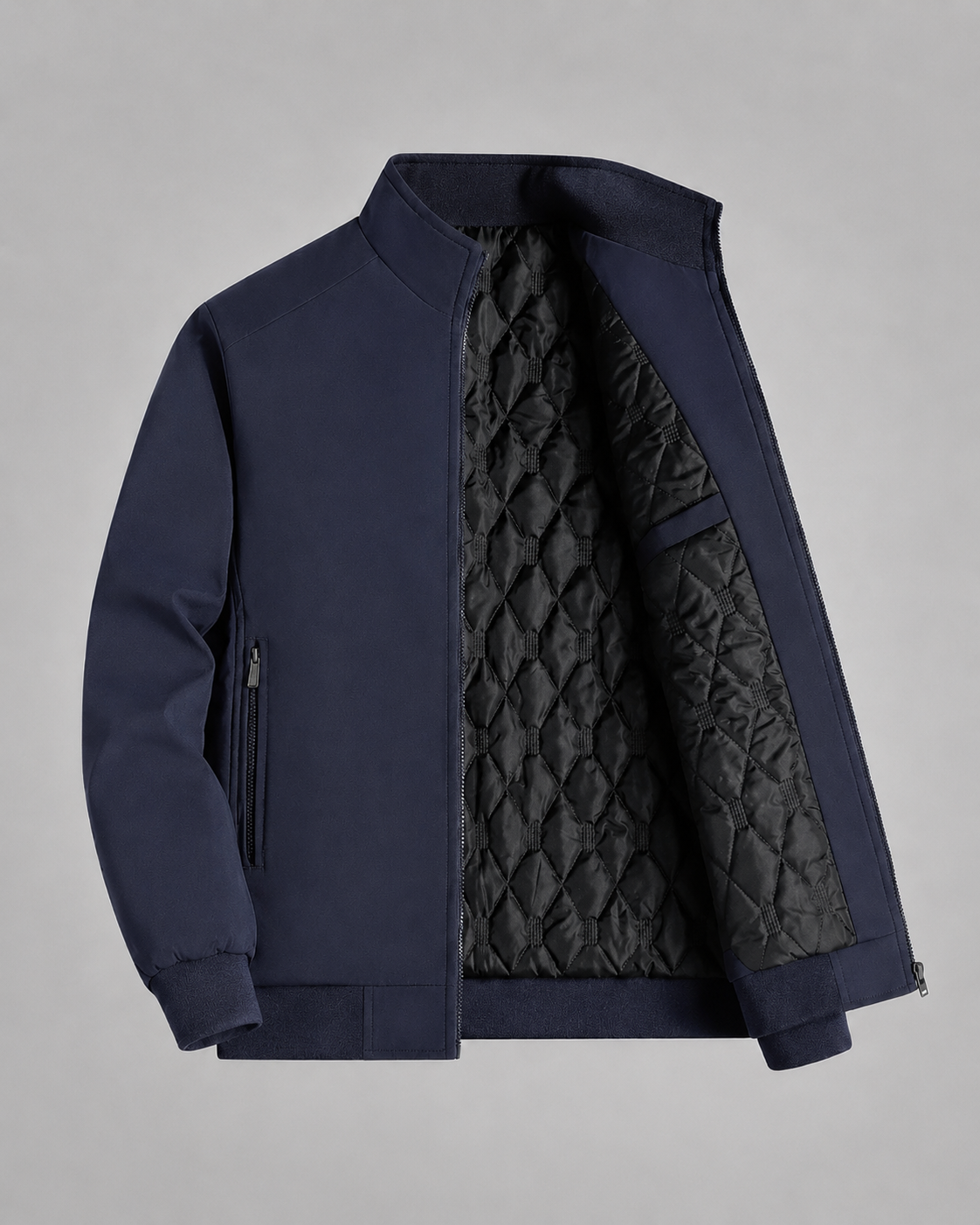 Kacob | Men's Quilted Stand Collar Jacket