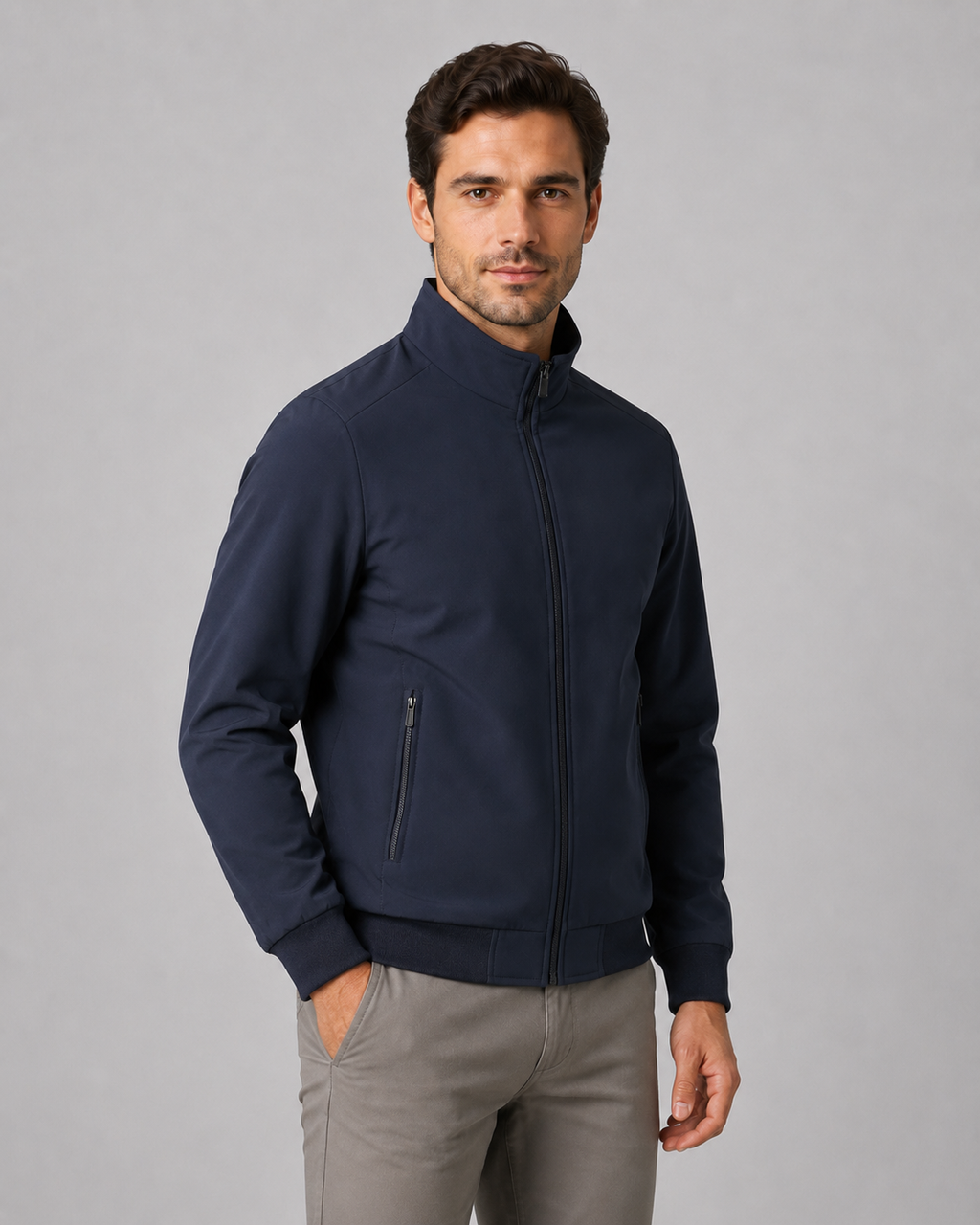 Kacob | Men's Quilted Stand Collar Jacket