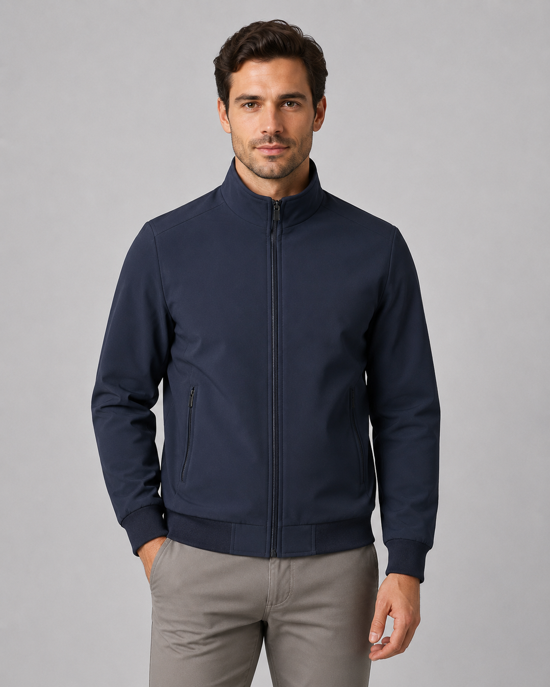 Kacob | Men's Quilted Stand Collar Jacket