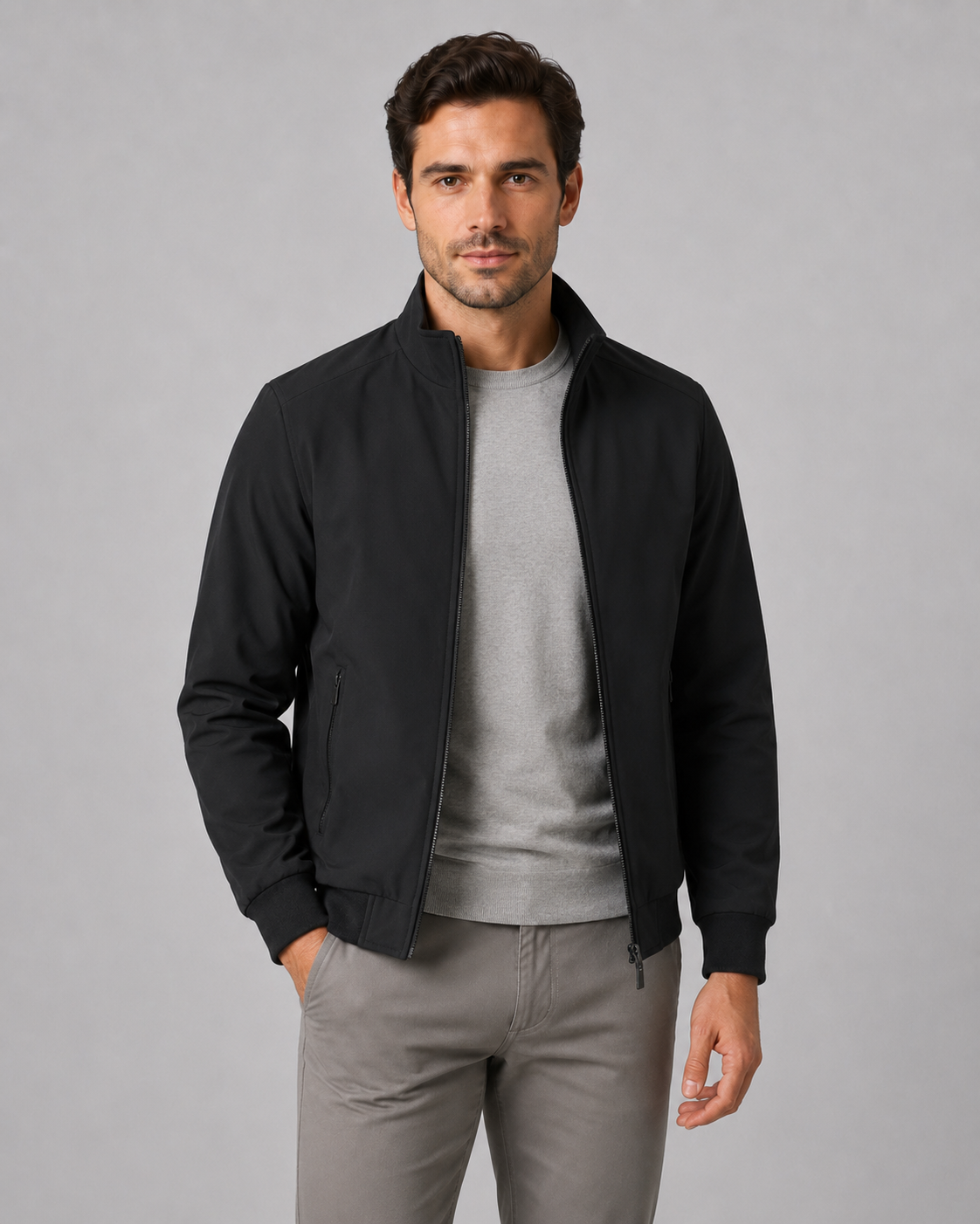 Kacob | Men's Quilted Stand Collar Jacket