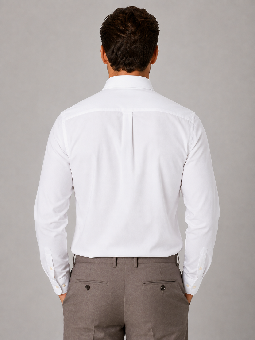 Kacob | Men's Regular Fit Long Sleeve Dress Shirt
