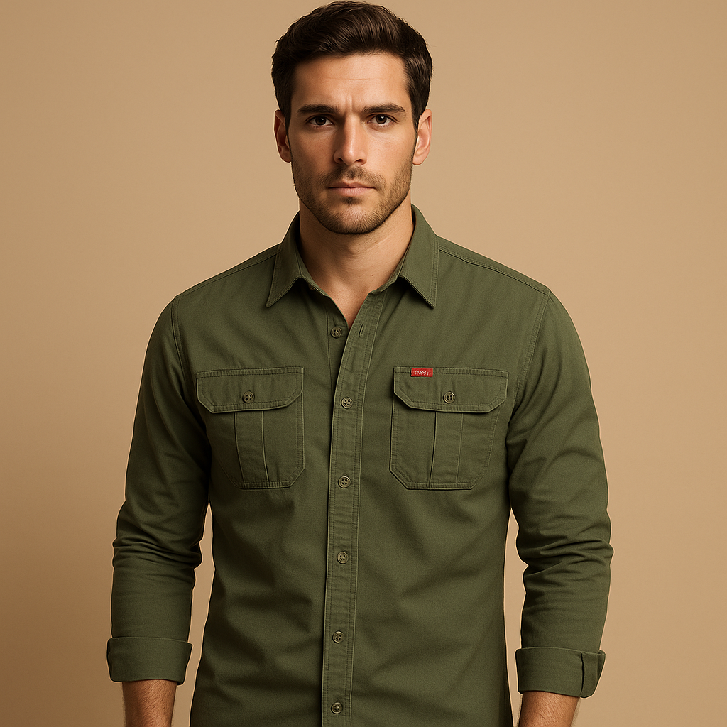Kacob | Men's Relaxed Fit Pocket Jumper