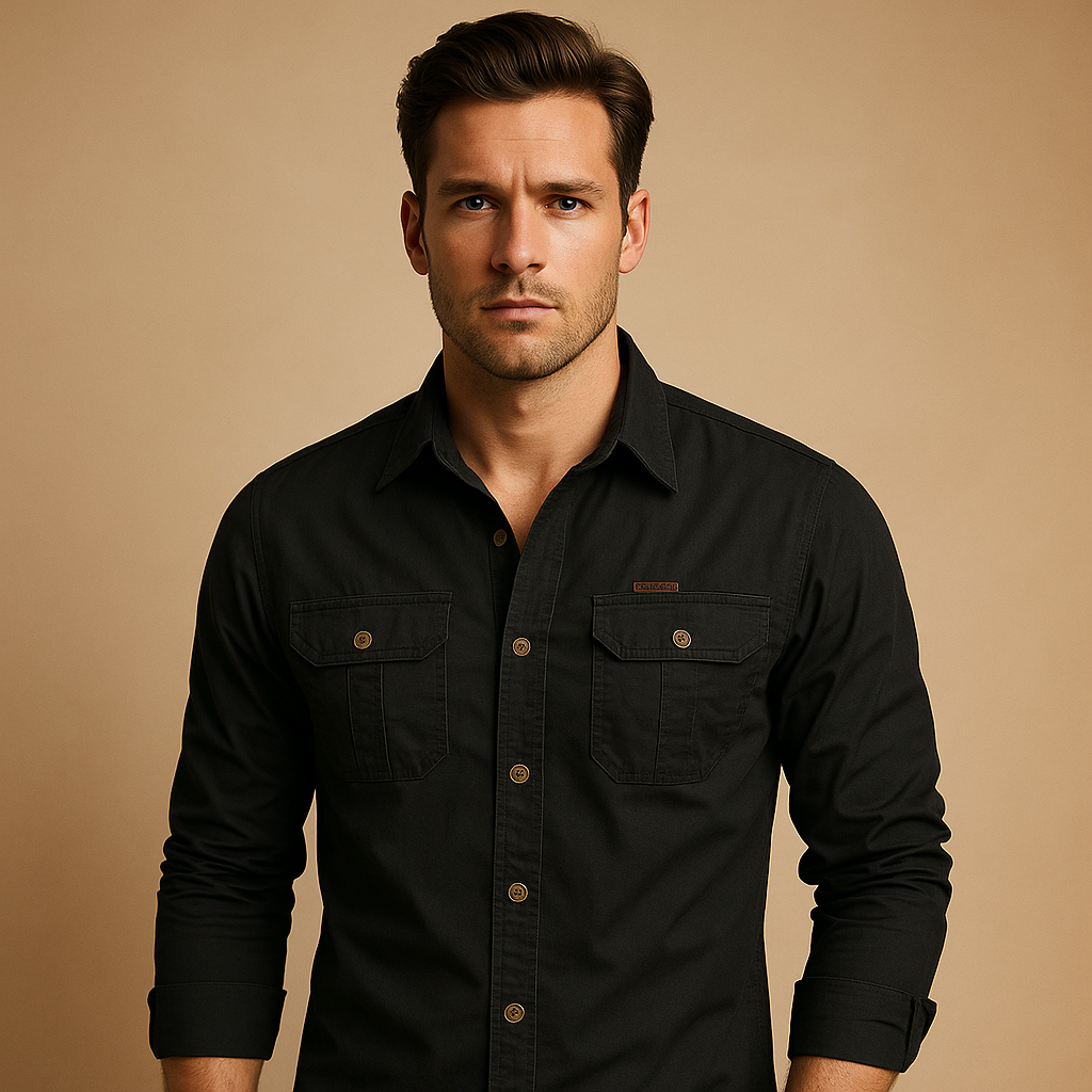 Kacob | Men's Relaxed Fit Pocket Jumper