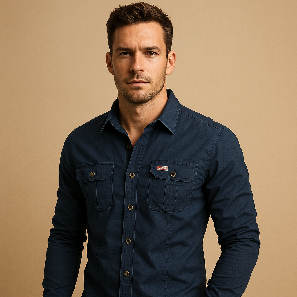 Kacob | Men's Relaxed Fit Pocket Jumper
