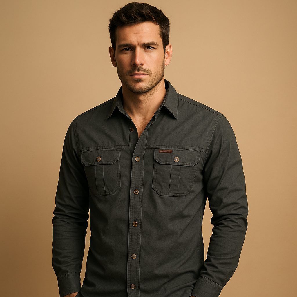 Kacob | Men's Relaxed Fit Pocket Jumper