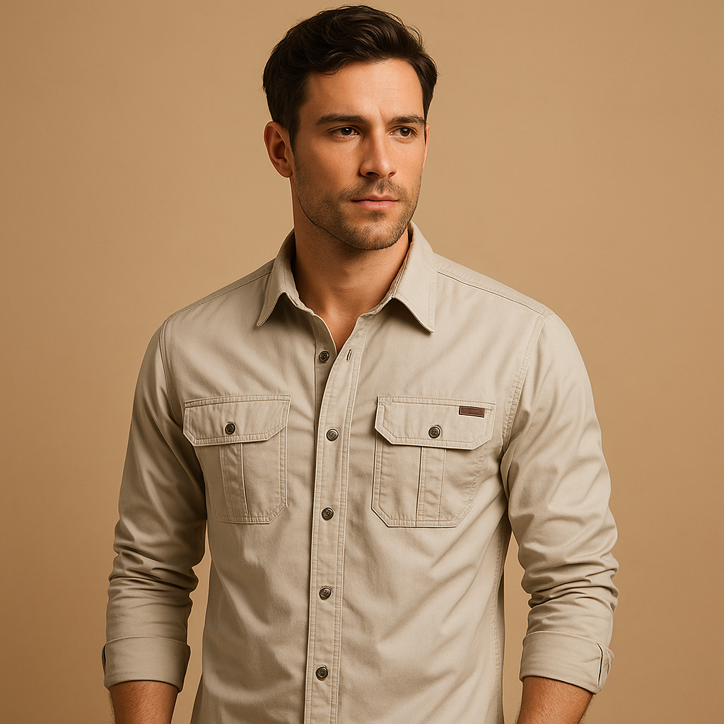 Kacob | Men's Relaxed Fit Pocket Jumper