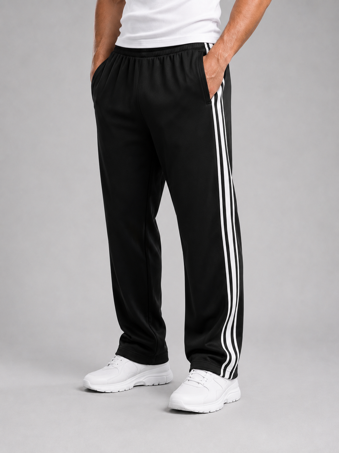 Kacob | Men's Relaxed Fit Pocket Track Pants
